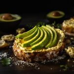 avocado toast with hummus avocado toast with hummus