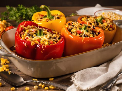 stuffed bell peppers vegetarian stuffed bell peppers vegetarian