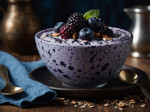 chia pudding, blueberry, healthy dessert, breakfast, vegan chia pudding, blueberry, healthy dessert, breakfast, vegan