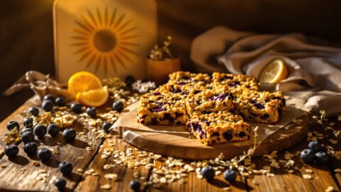 Lemon Blueberry Oat Bars: A Solar Snack of Clarity and Joy