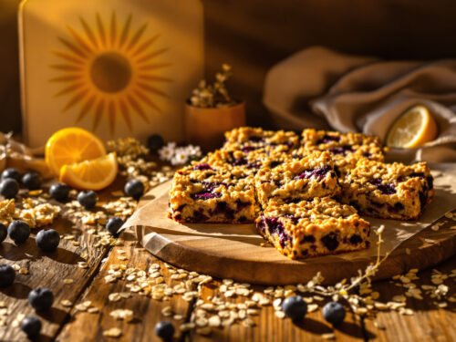 Lemon Blueberry Oat Bars: A Solar Snack of Clarity and Joy