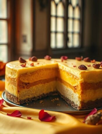 Mango Lassi Cheesecake: A Solar Elixir in Slice Form