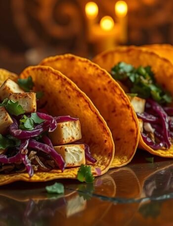 Corn Paneer Tacos with Cilantro Salsa