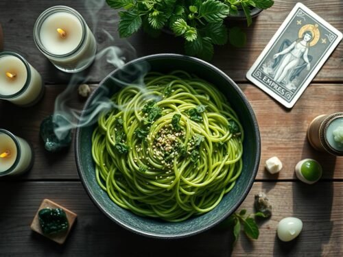 Avocado Matcha Pesto Noodles – The Green Spiral