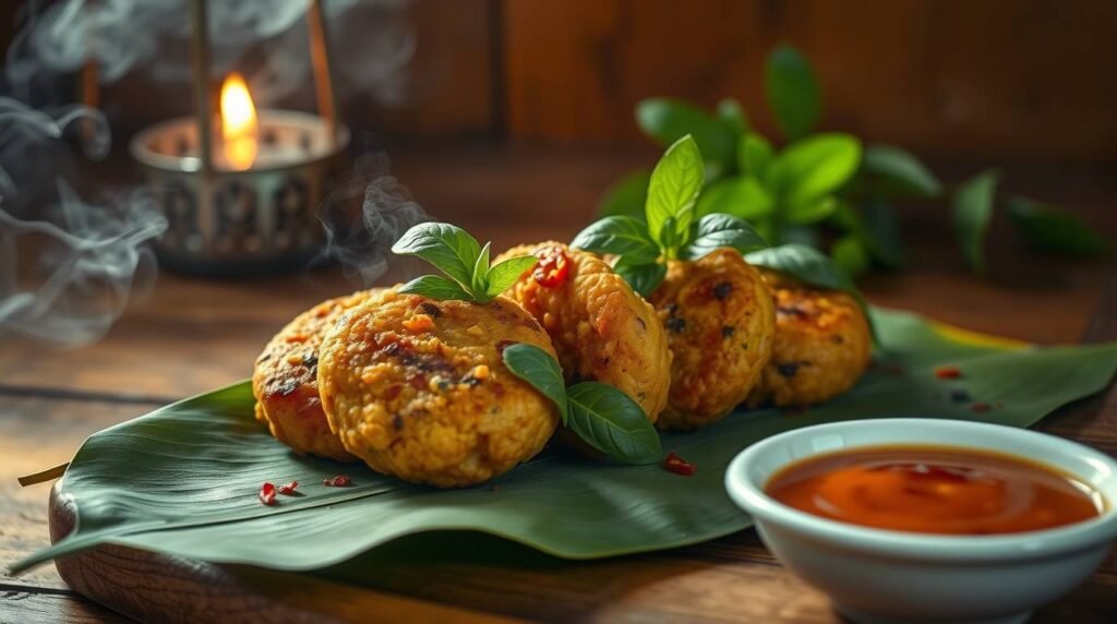 Thai Basil Chickpea Cakes, The Bold Bloom.