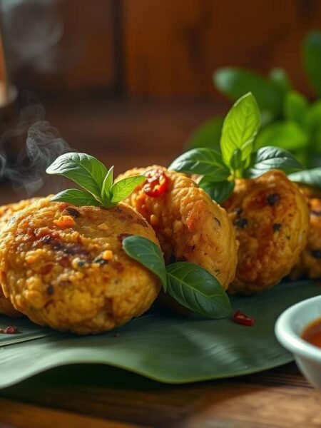 Thai Basil Chickpea Cakes, The Bold Bloom.