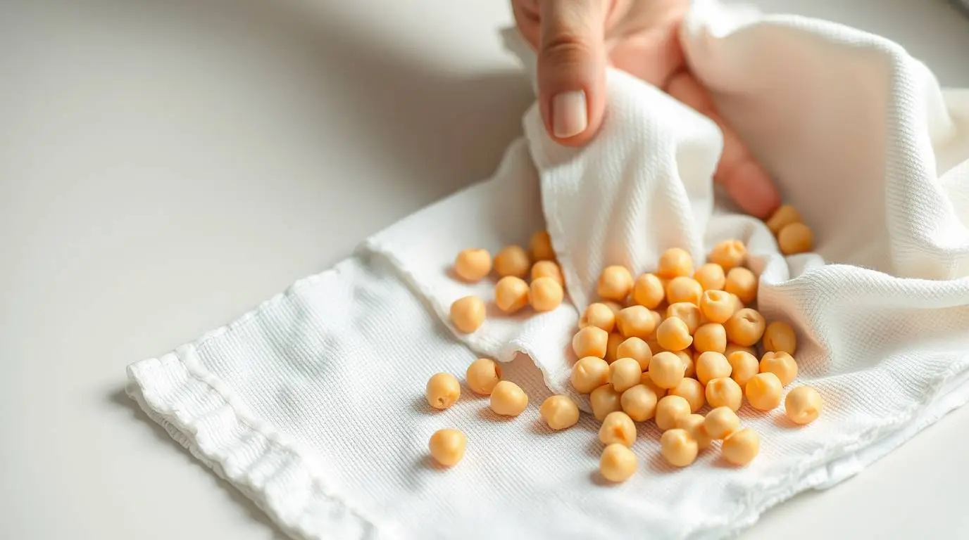 chickpeas drying before roasting chickpeas drying before roasting