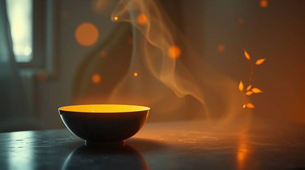 a subtle visual representation of ai as a gentle presence.