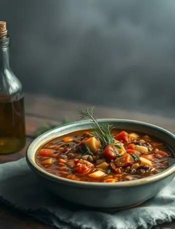 sardinian-style longevity minestrone with beans and spiced lentil cream sardinian-style longevity minestrone with beans and spiced lentil cream