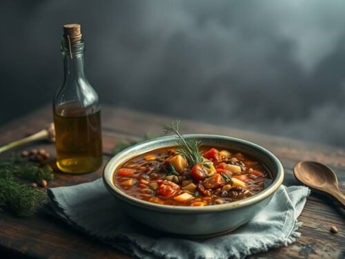 sardinian-style longevity minestrone with beans and spiced lentil cream sardinian-style longevity minestrone with beans and spiced lentil cream