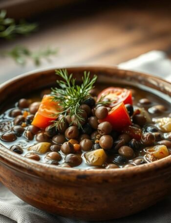 bowl of ikarian longevity stew with black-eyed peas, dill, and olive oil bowl of ikarian longevity stew with black-eyed peas, dill, and olive oil