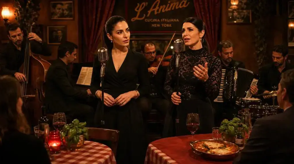 lira-giorgia-leave-the-gun-take-the-eggplant-song - Esoterris.com lira lombardi and giorgia lombardi performing “leave the gun, take the eggplant” with l’anima orchestra in a cinematic italian restaurant. lira lombardi and giorgia lombardi performing “leave the gun, take the eggplant” with l’anima orchestra in a cinematic italian restaurant.