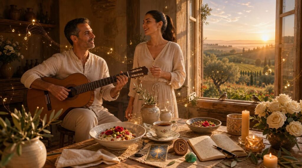 marco and lira performing "domani comincia piano" during a peaceful new moon sunrise ritual. marco and lira performing "domani comincia piano" during a peaceful new moon sunrise ritual.